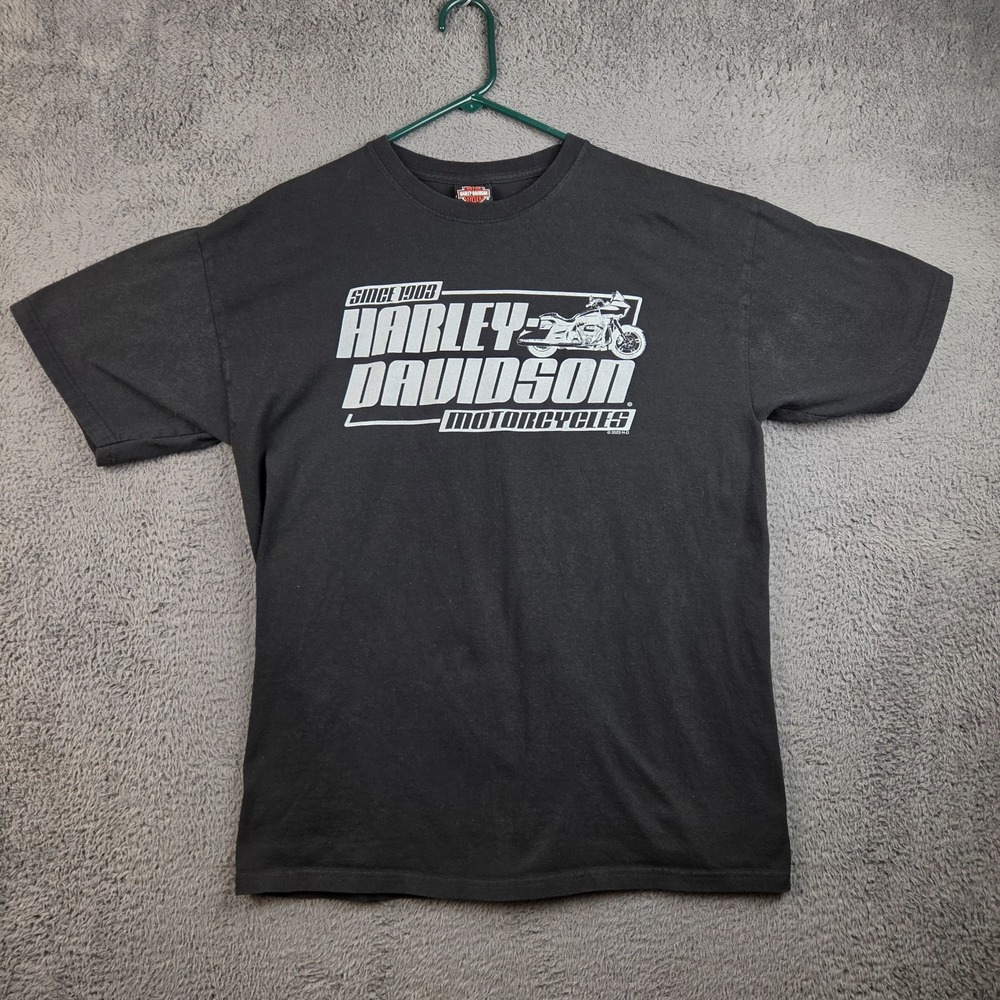 Harley-Davidson T-Shirt Mens Extra Large Skull Graphic Biker Black Diamond